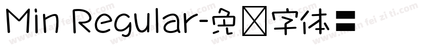 Min Regular字体转换
